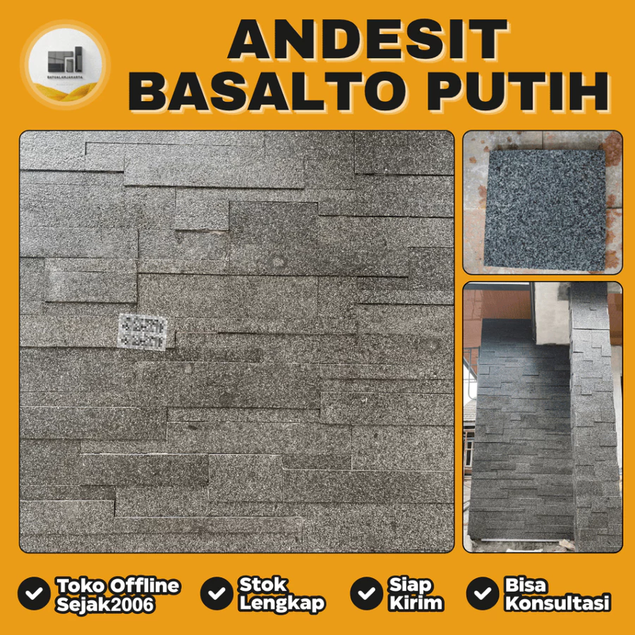 jual batu alam basalto putih