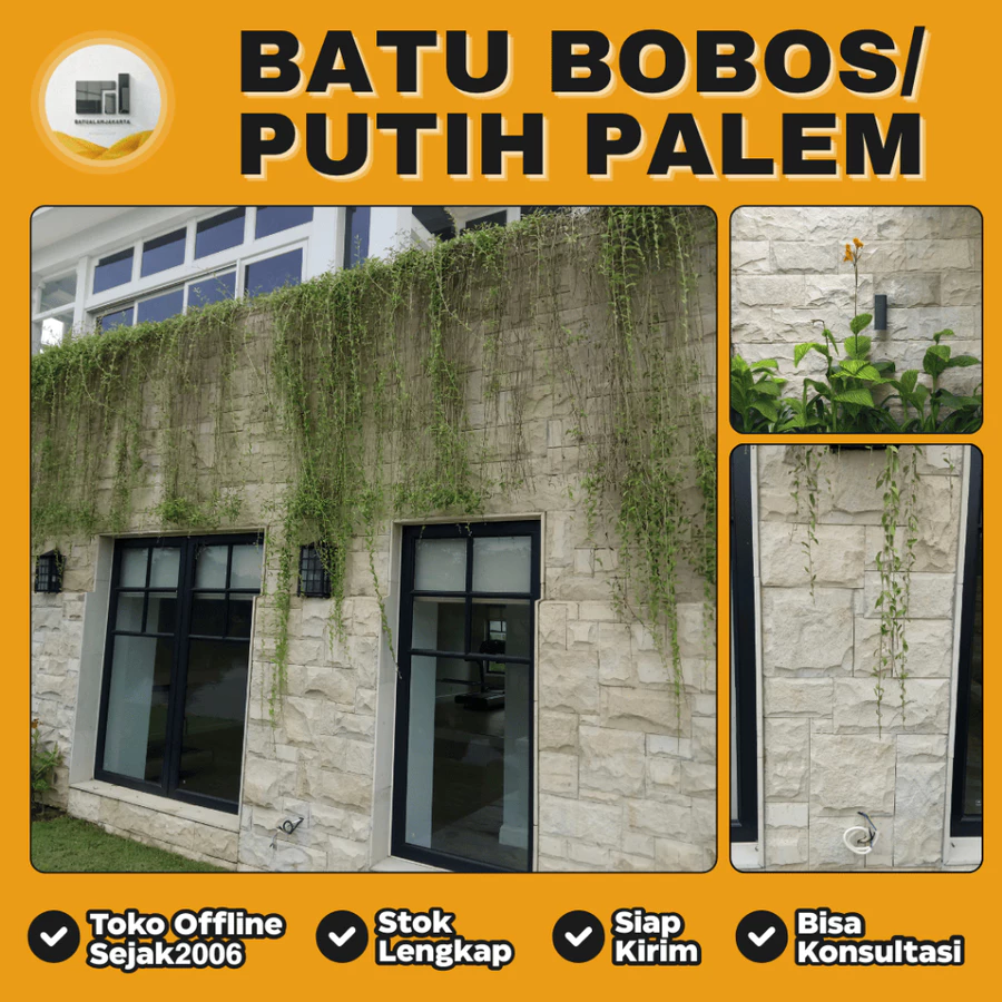 jual batu alam bobos putih