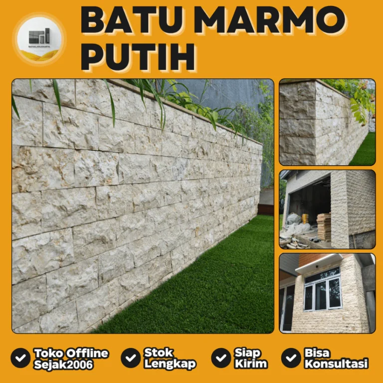 jual batu alam marmo putih