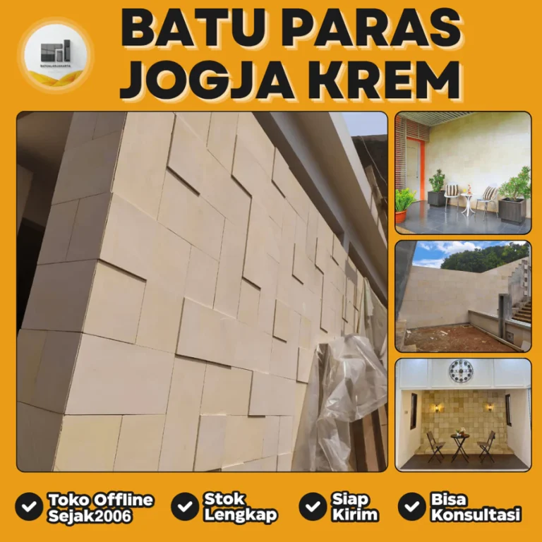 jual batu alam paras krem