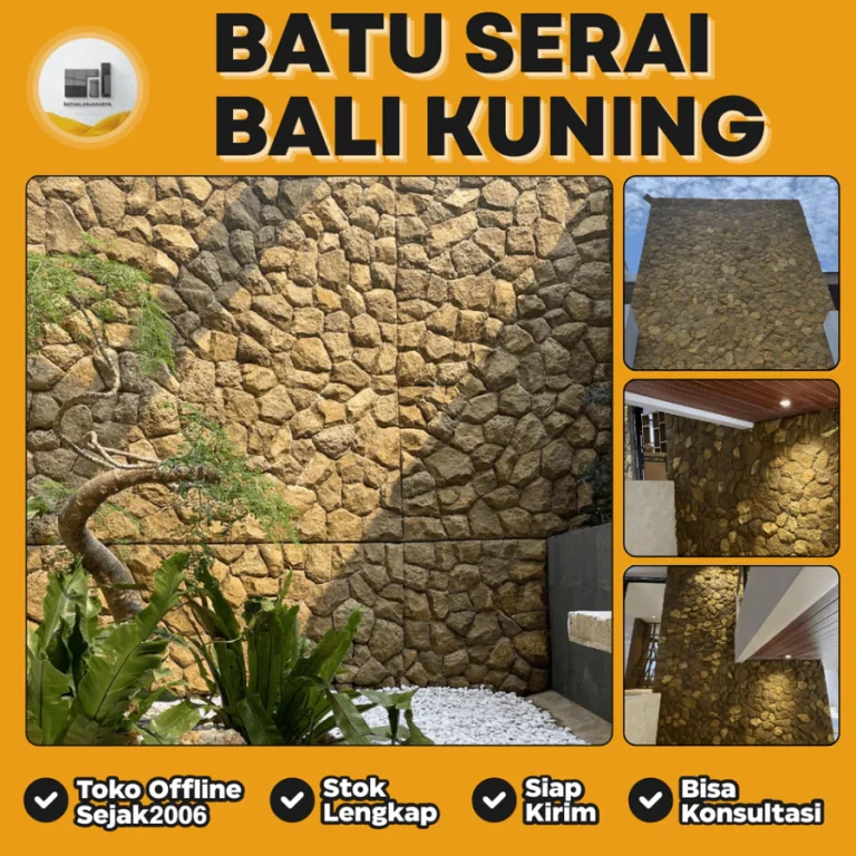 jual batu alam serai bali kuning