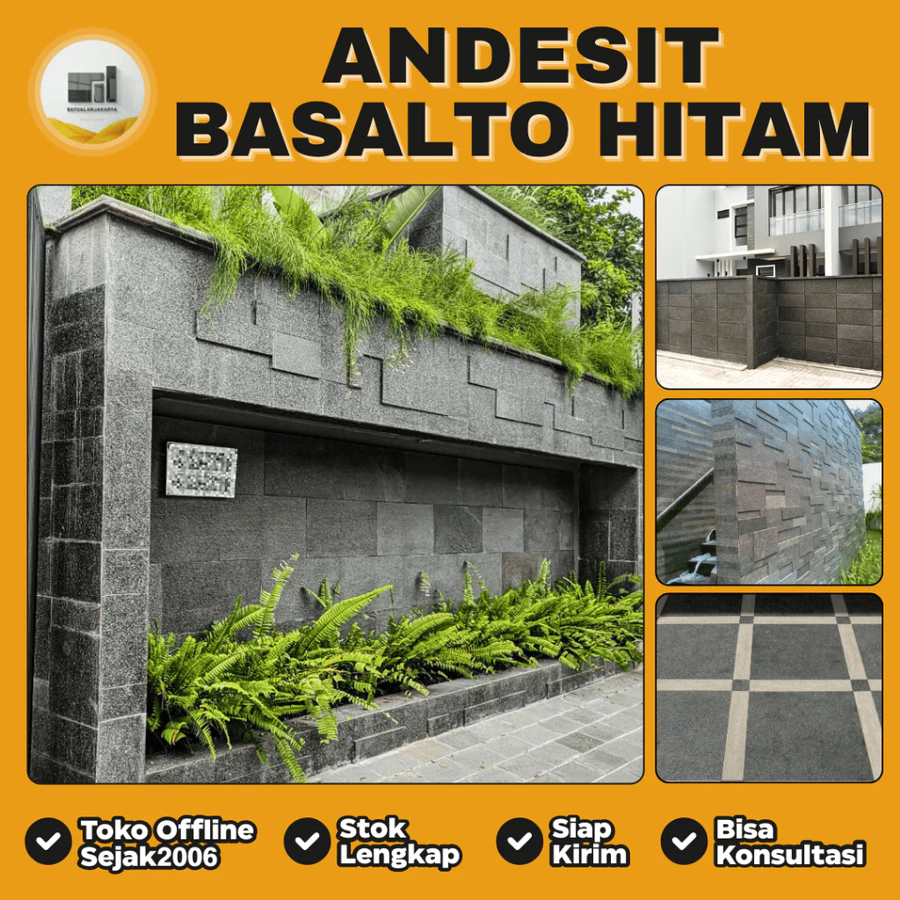 jual batu basalto hitam