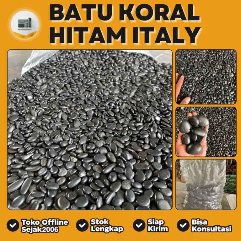jual batu koral italy hitam