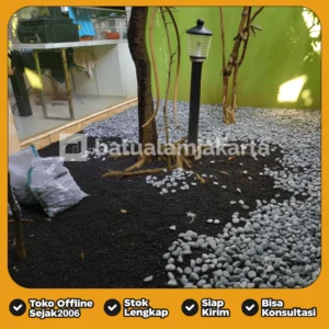 Pasir Malang Hitam untuk Taman, Aquascape, Kolam & Landscape