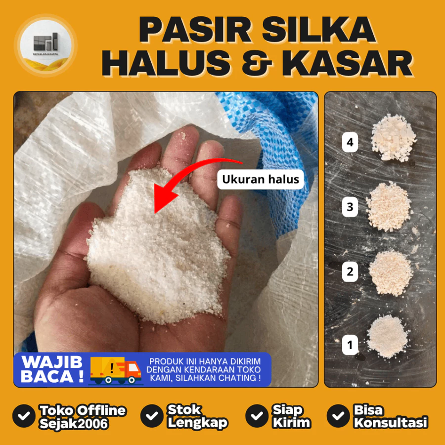 Pasir Silika untuk Filter Air, Aquascape & Industri