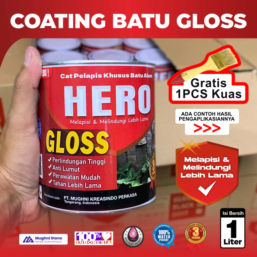 hero - coating batu alam gloss