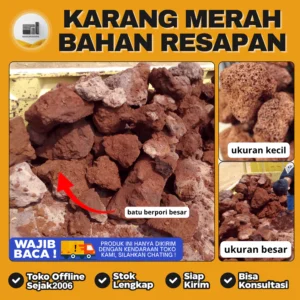 karang merah media filter dan resapan