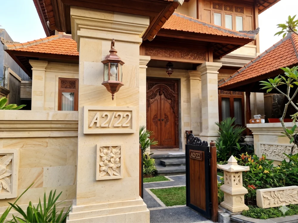 ukiran nomor rumah batu alam