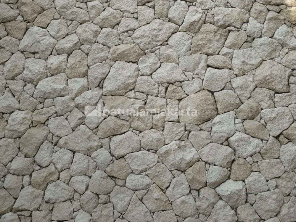 pola batu alam acak alami