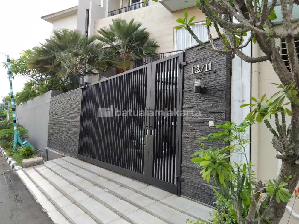 batu andesit susun sirih untuk rumah minimalis