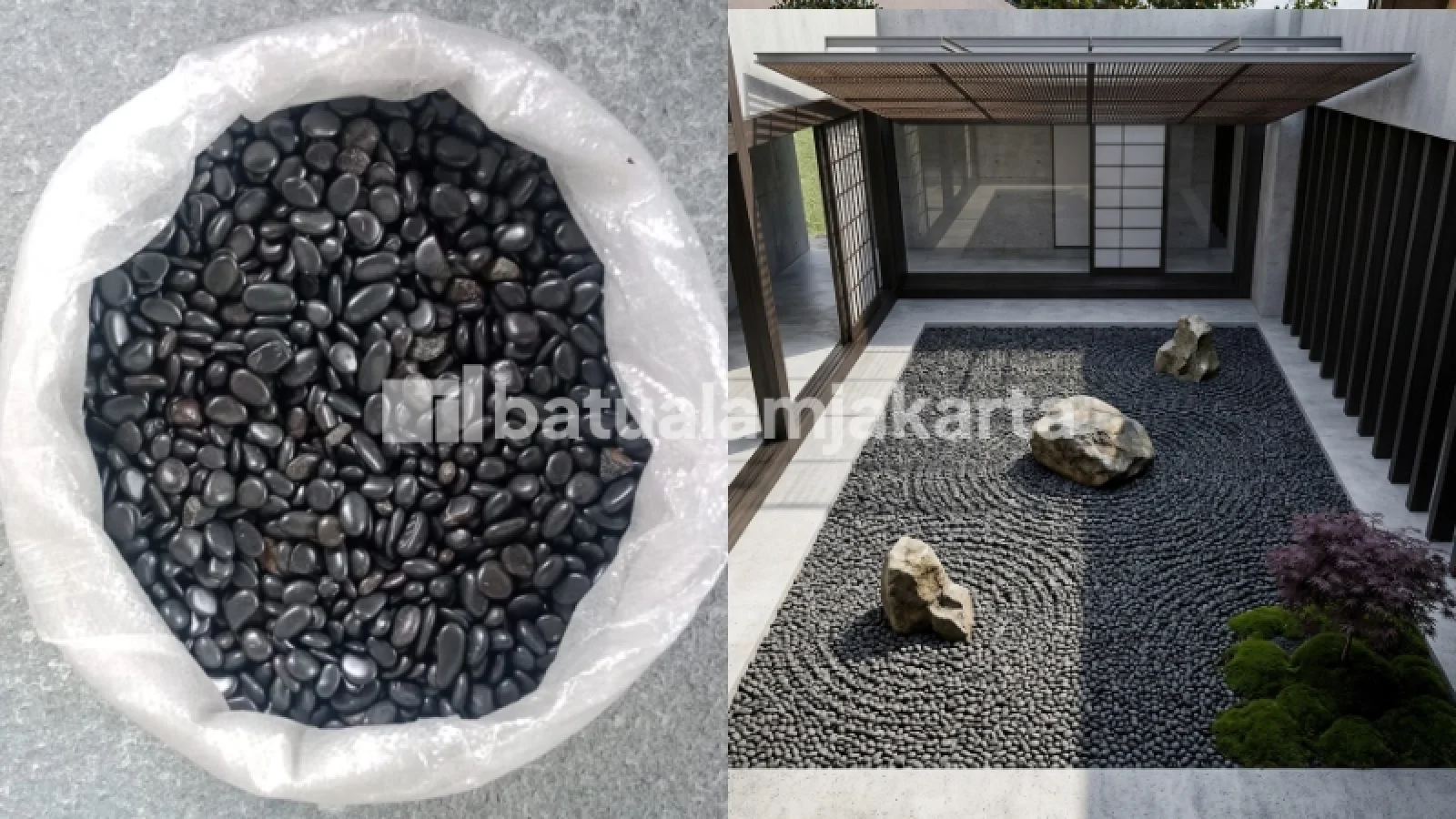 batu koral italy hitam