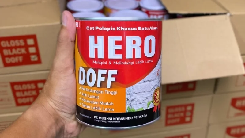 coating batu alam doff