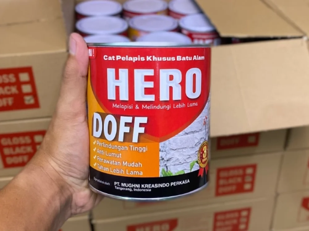 coating batu alam doff