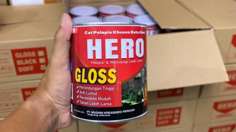 coating batu alam gloss