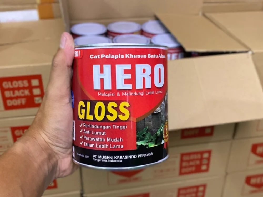 coating batu alam gloss