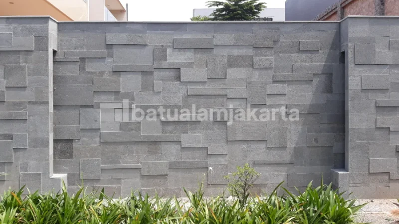 batu alam andesit polos bakar