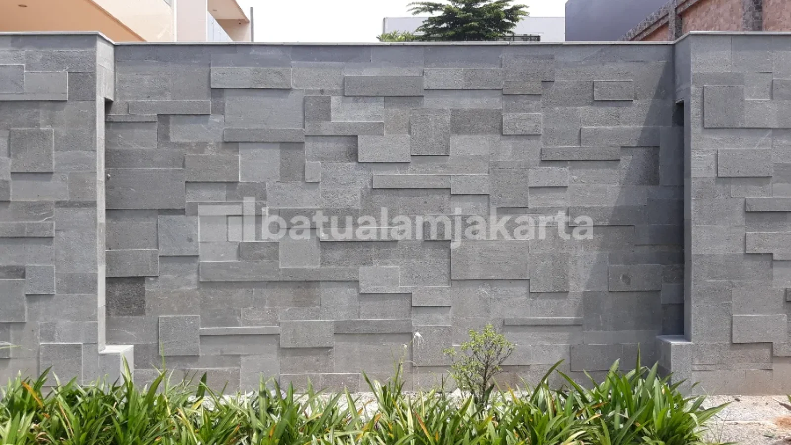 batu alam andesit polos bakar