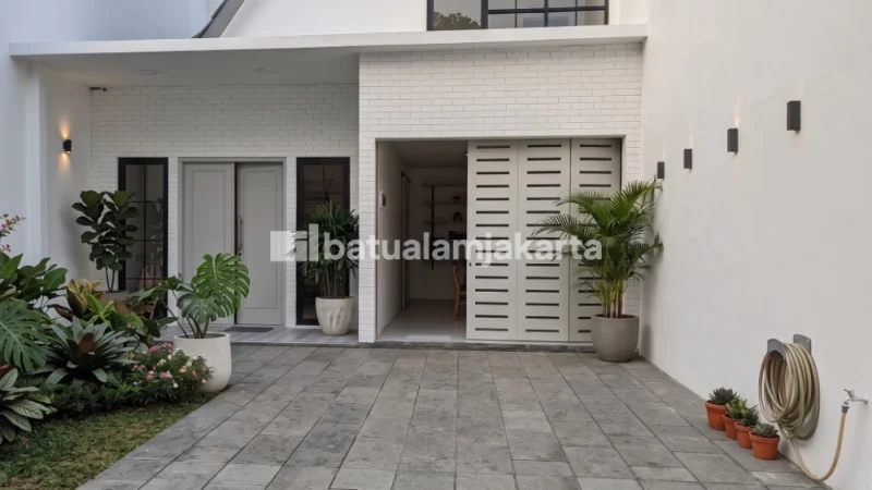 lantai carport batu andesit bintik bakar 30x60