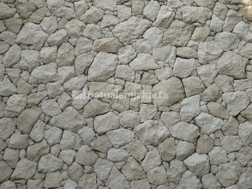 pola batu alam acak alami